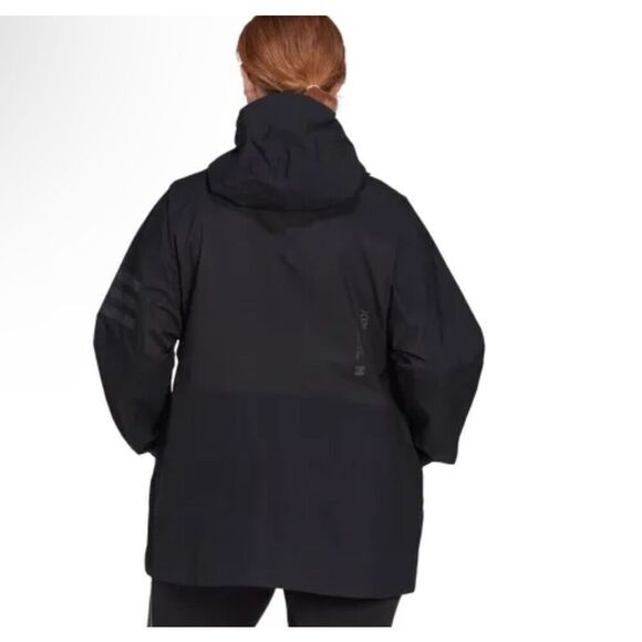 ADIDAS [L] TERREX XPLORIC RAIN.RDY BLACK RAIN/HIKING JACKET HH9274 - Picture 2 of 6